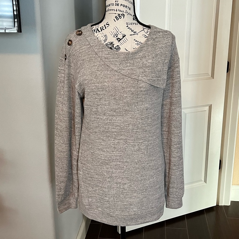 NWOT Women’s Long Sleeve Tunic Top Lightweight Sweater - Picture 6 of 13
